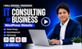 design IT consulting wordpress website, wordpress business website