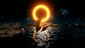 create 3d alien planet logo animation