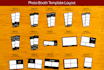 custom photo booth templates, overlays, and strips