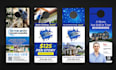 design door hanger, rack card, postcard for lawn care, roofing, hvac, cleaning
