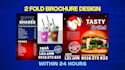create a perfect flyer, poster design or business brochure