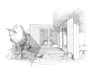 draw architect style professional hand sketch drawing