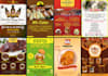 design food flyers, posters and menu cards