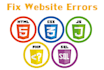 fix bug in your website and upload it to ftp server