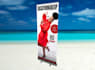 create roll up banner design, retractable, billboard, backdrop, signage