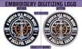 digitize logo into embroidery digitizing dst pes ofm in 1 hour