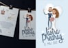 create a custom illustrated wedding invitation
