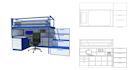 provide furniture design for carpenter