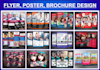 design flyer, poster, brochure, raffle tickets, leaflets
