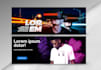 design creative facebook cover, slider, banner