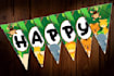 make printable customized banner or pennant for your event