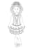 draw black and white vector line art illustration or portrait
