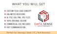 design a modern tech logo for startup, saas, and IT business