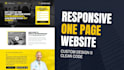 create a modern responsive bootstrap website with HTML CSS