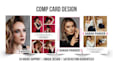 design professional comp card within 24 hours