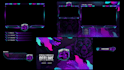 design animated twitch stream overlay, logo, panels, screens, alerts