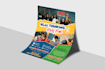 create modern flyer, bifold trifold brochure, poster design