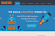 create html and css website design using django