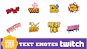 create express text emotes in 24hours by kong vector