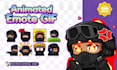 create animated emotes GIF, bit, cheer emotes in 24h for kick, twitch