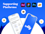 design mobile app UI for ios or android