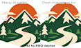 professionally vectorize and fix your ai generated logo