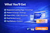 design a responsive landing page in HTML CSS bootstrap