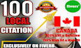 do top 150 canadian local citations for local businesses