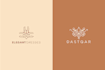 design boho hand drawn botanical feminine logo