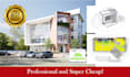 create 3d design and realistic rendering for exterior and interior design