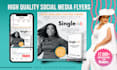 do social media ad design, instagram post or fb flyer