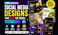 design marketing postcard, ads, flyers and editable canva templates