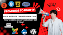 do HTML CSS javascript PHP and mysql website bugs fix