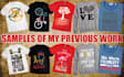 create custom typography and minimalist tshirt designs