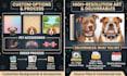 make custom cartoon dog portraits of frenchie, pitbull,pug,bulldog