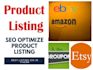 create amazon etsy ebay shop setting and listing