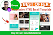 create responsive HTML email newsletter template