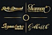 design luxury, signature, and jewelry logo