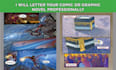 letter comics and graphic novels professionally