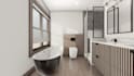 create 2d layout and 3d renders of your bathroom