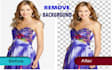photo editing background removal, with transparent or white