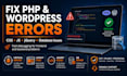 fix wordpress, PHP, css, js, jquery, and database bugs