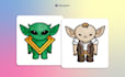 draw a cute mascot, cartoon, chibi avatar for nft collection