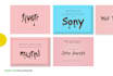 design greeting card in chocolate box theme