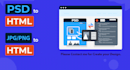 convert psd, jpeg, pdf to HTML
