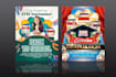 create back to school flyer or graduation party flyer