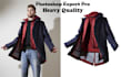 do cloth images edit, retouch, remove wrinkles on clothes