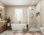 do kitchen bathroom design with photorealistic 3d rendering