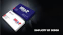 design business card with three concepts