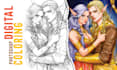 do digital coloring of illustrations and comics web toon